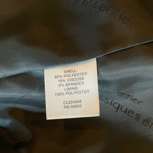 Classiques Entier Black Striped Blazer Size 6 EUC - Picture 5 of 7